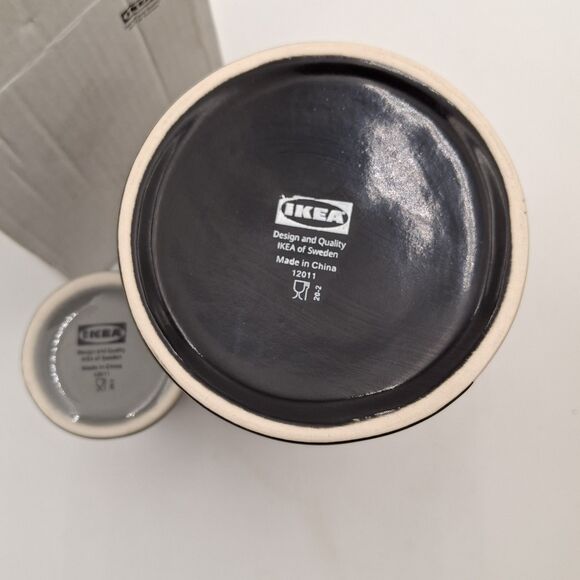 IKEA Lattsald Ceramic Penguin and Baby Coffee Creamer Pitcher Vase Decanter Set - Picture 9 of 15